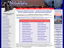 Tablet Screenshot of philadelphia-marketing-directory.com